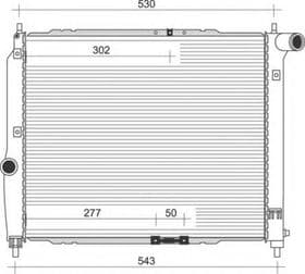 Радиатор охлаждения двигателя