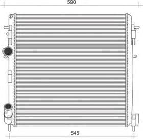 Радіатор охолодження двигуна