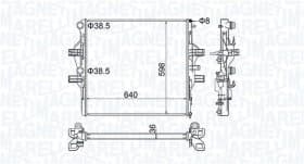 Радіатор охолодження двигуна Радіатор охолодження двигуна