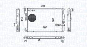 Радиатор охлаждения двигателя