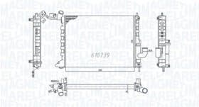 Радіатор охолодження двигуна Радіатор охолодження двигуна