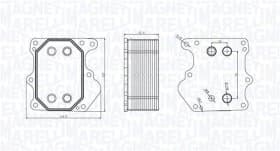 Оливний радіатор двигуна