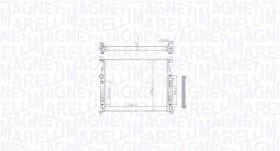 Радиатор охлаждения двигателя