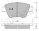 22-0889-0 Metelli Гальмівні колодки