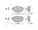 2209870 Metelli Гальмівні колодки