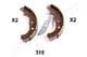 GF-319AF Japanparts Тормозные колодки для Mazda 3