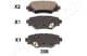 PP-308AF Japanparts Гальмівні колодки для Mazda 3