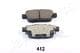 PP-412AF Japanparts Тормозные колодки