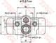 BWB174 TRW Колесный тормозной цилиндр