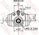 BWF295 TRW Колесный тормозной цилиндр для Skoda Felicia