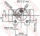 BWH135 TRW Колісний гальмівний циліндр