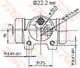BWH140 TRW Колісний гальмівний циліндр для Renault 21
