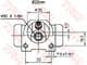 BWH376 TRW Колісний гальмівний циліндр