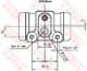 BWN240 TRW Колесный тормозной цилиндр