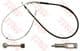 GCH1838 TRW Трос ручного тормоза для Mercedes T1