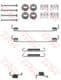 SFK311 TRW Монтажний комплект барабанних гальмівних колодок