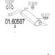 01.60507 MTS Глушитель выхлопных газов конечный для Fiat Panda