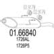 01.66840 MTS Глушник вихлопних газів кінцевий для Peugeot 406