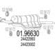 01.96630 MTS Глушник вихлопних газів кінцевий для Opel Astra