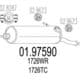 01.97590 MTS Глушник вихлопних газів кінцевий для Citroen Xsara