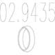 02.9435 MTS Прокладка вихлопної труби