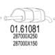 01.61081 MTS Глушник вихлопних газів кінцевий для Hyundai i10
