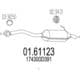 01.61123 MTS Глушитель выхлопных газов конечный для Toyota Auris