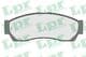 05P1553 LPR Гальмівні колодки для Rover CityRover