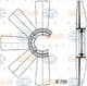8MV 376 733-091 Behr Hella Крыльчатка вентилятора системы охлаждения двигателя