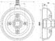 8DT 355 301-161 Behr Hella Гальмівний барабан