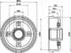 8DT 355 301-241 Behr Hella Гальмівний барабан