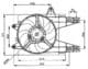 47038 NRF Вентилятор системы охлаждения двигателя
