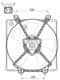 47550 NRF Вентилятор системи охолодження двигуна для Mazda MX-5