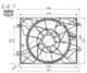 47560 NRF Вентилятор системы охлаждения двигателя для Hyundai Genesis