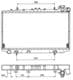 50134 NRF Радиатор охлаждения двигателя для Nissan Primera