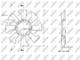 49867 NRF Крыльчатка вентилятора системы охлаждения двигателя