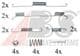 0861Q A.B.S. Монтажний комплект барабанних гальмівних колодок