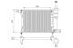 701184 Valeo Радіатор охолодження двигуна