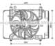 DN7532 AVA Quality Cooling Вентилятор системи охолодження двигуна