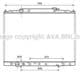 HD2267 AVA Quality Cooling Радіатор охолодження двигуна для Honda Pilot