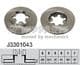 J3301043 Nipparts Гальмівний диск