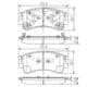 J3603056 Nipparts Гальмівні колодки для Mazda 6