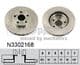 N3302168 Nipparts Тормозной диск