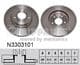 N3303101 Nipparts Гальмівний диск