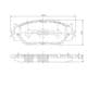 N3602128 Nipparts Гальмівні колодки для Lexus IS