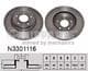 N3301116 Nipparts Гальмівний диск