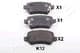 51-0K-K12 Ashika Тормозные колодки