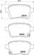 51000209 Ashika Тормозные колодки
