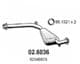 02.6036 Asso Средний глушитель выхлопных газов для Alfa Romeo 164