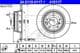 24.0110-0117.1 ATE Гальмівний диск для BMW 5 Series